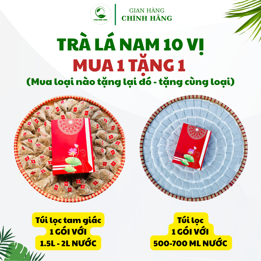 [Mua 1 Tặng 1] Tr�  Lá Nam 10 V� Thảo Dược Zone (7)
