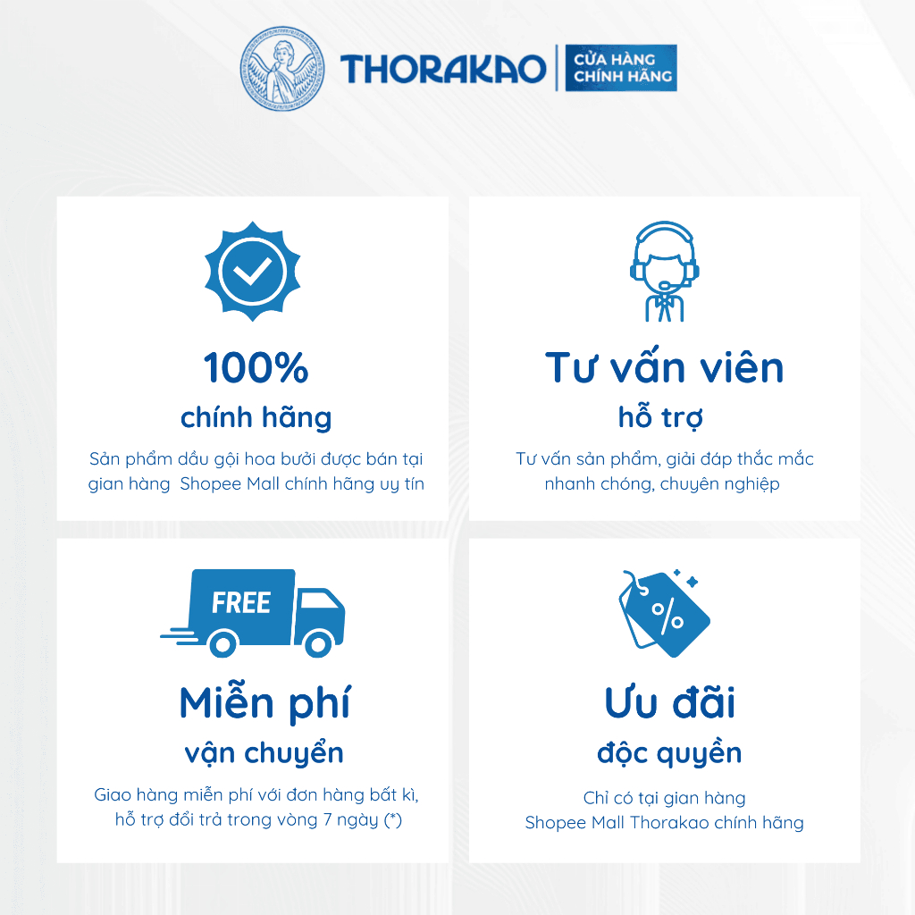 Dầu Gội Hoa Bưởi Thorakao Giảm Rụng Giúp Tóc Bóng Mượt / (7)