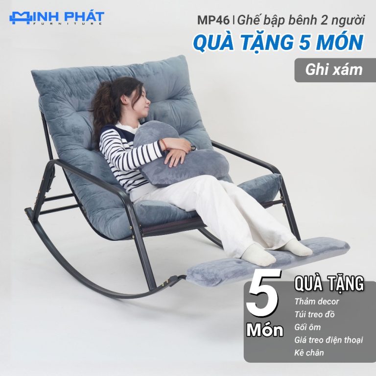 Ghế Bập Bênh Thư Giãn Minh Phát: Trải Nghiệm Thư Giãn Cho Mẹ Bỉm