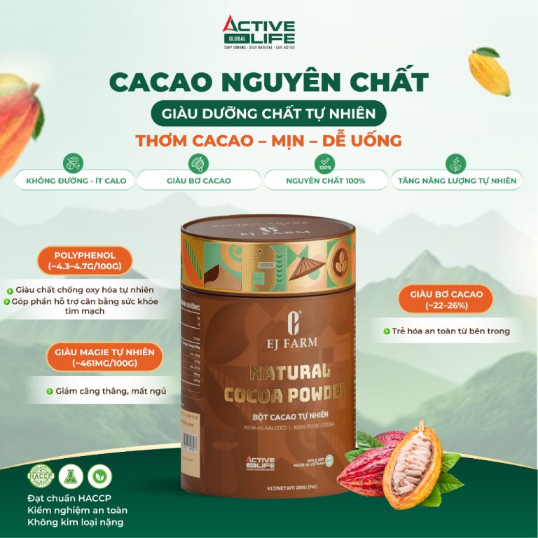 Bột Cacao Tự Nhiên: Lợi Ích và Cách Sử Dụng Cho Phụ Nữ Việt