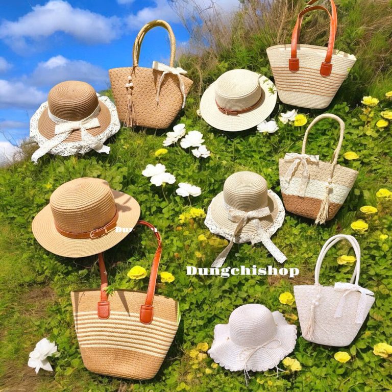 Set Túi Mũ Cói Đi Biển: Lựa Chọn Hoàn Hảo Cho Mùa Hè