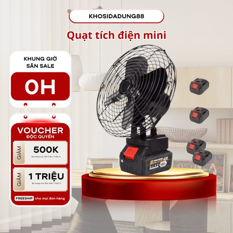 Quạt Tích Điện Mini Để Bàn: Giải Pháp Lý Tưởng Cho Mùa Hè Nóng Nực