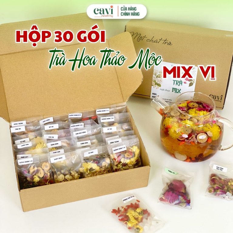 Set 30 Gói Trà Hoa Thảo Mộc: Giải Pháp Dưỡng Da Tự Nhiên và Thư Giãn Hoàn Hảo