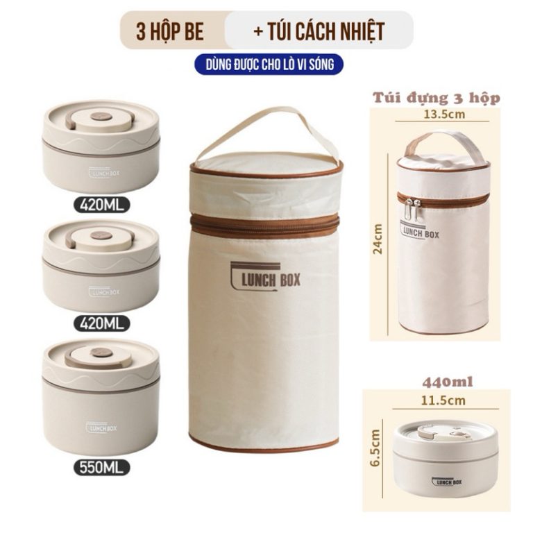 Hộp Đựng Cơm Giữ Nhiệt 3 Tầng: Giải Pháp Hoàn Hảo Cho Bữa Trưa Văn Phòng