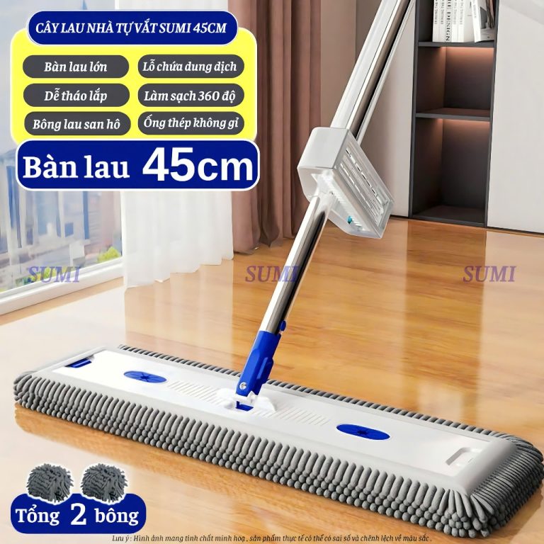 Cây Lau Nhà Tự Vắt SUMI 45cm: Giải Pháp Tiện Lợi Cho Công Việc Dọn Dẹp Hàng Ngày