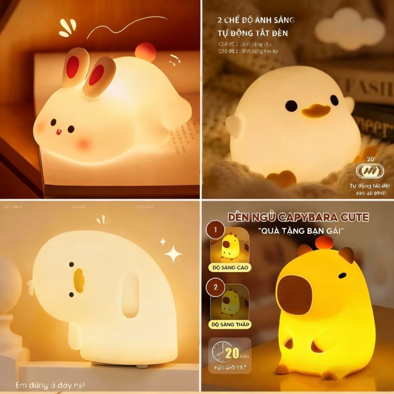 Đèn Ngủ Hình Vịt Ngọt Ngào: Lựa Chọn Đáng Yêu Cho Phòng Ngủ Của Trẻ Nhỏ
