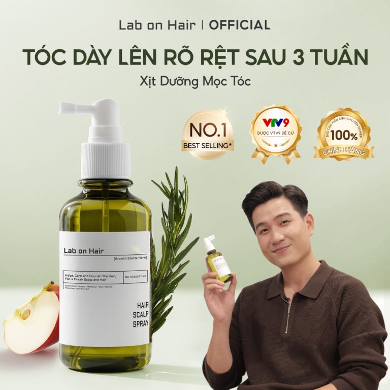 Hướng Dẫn Chọn Xịt Dưỡng Tóc: Lab on Hair 160ml – Liệu Pháp Với Giấm Táo Kích Thích Mọc Tóc