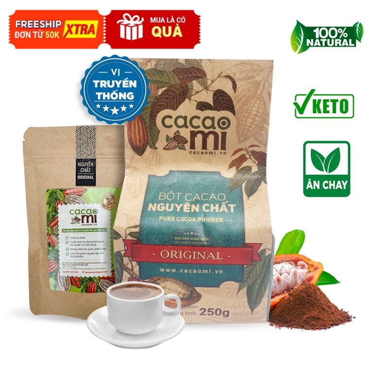 Thử Bột Cacao Nguyên Chất CACAOMI – Da Mình Có Thay Đổi Không?