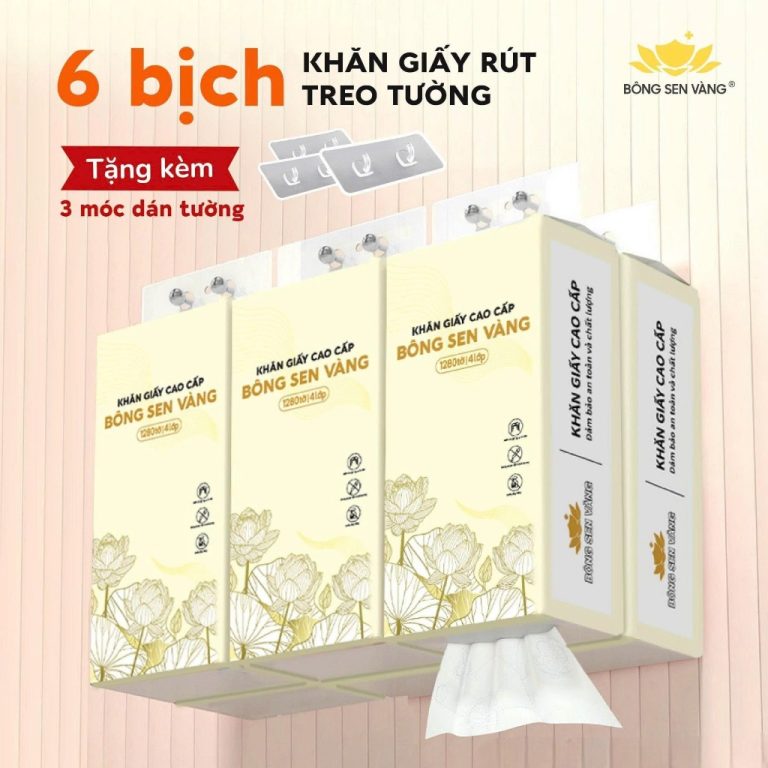 Khăn Giấy Rút Bông Sen Vàng Treo Tường: Sản Phẩm Có Đáng Để Thử?