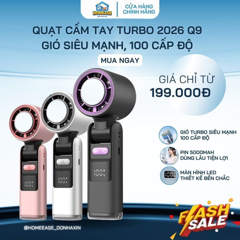 Thử nghiệm Quạt Cầm Tay Sò Lạnh K801 2026 – Có thật sự làm mát nhanh như quảng cáo không?