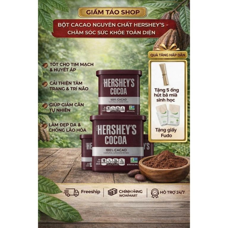 Thử Thách Cacao – Da Mình Thay Đổi Thế Nào Sau 30 Ngày Sử Dụng Bột Cacao Không Đường Hershey’s?