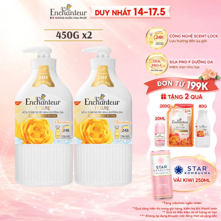 Combo 2 Sữa Tắm Nước Hoa Dưỡng Da Enchanteur Charming: Lựa Chọn Hoàn Hảo Cho Phụ Nữ Việt