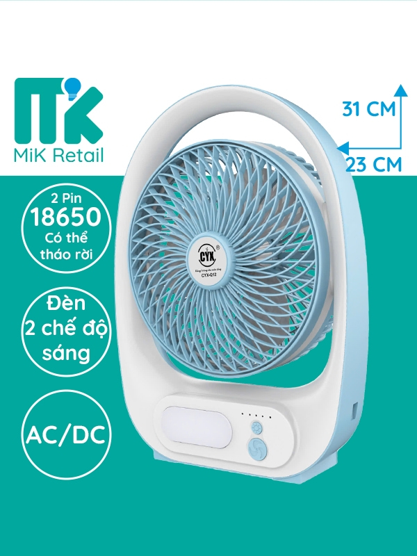 Hướng Dẫn Lựa Chọn Quạt Tích Điện CYX Q12: Giải Pháp Tiện Lợi Cho Mùa Hè Nóng Bức