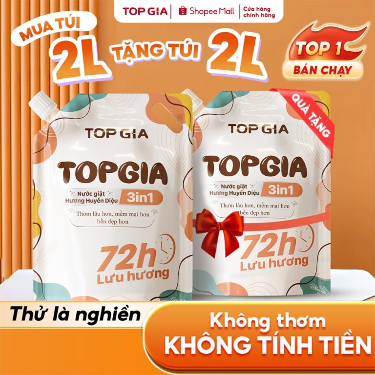 Hướng Dẫn Chọn Nước Giặt Phù Hợp: TopGia 3in1 Hương Huyền Diệu