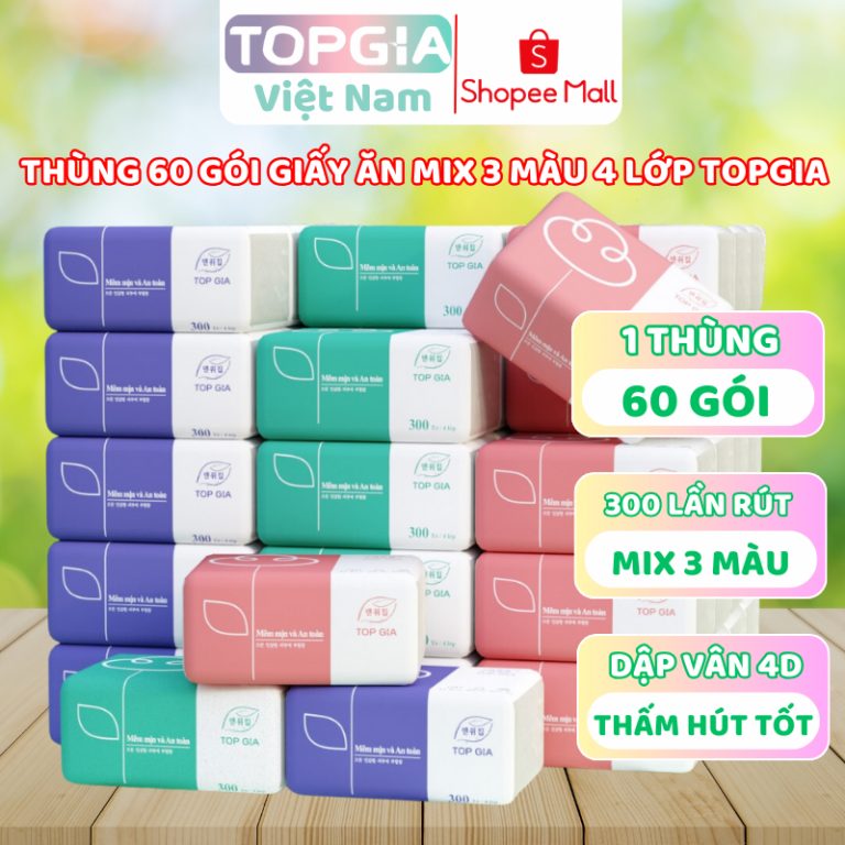 Giấy ăn rút TopGia cao cấp: Giải pháp tiện lợi cho cuộc sống hàng ngày của phụ nữ Việt