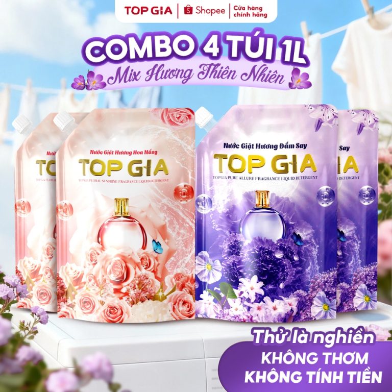 Nước Giặt Topgia Hương Hoa Nắng: Giải Pháp Đánh Bay Vết Bẩn Cho Gia Đình Bạn