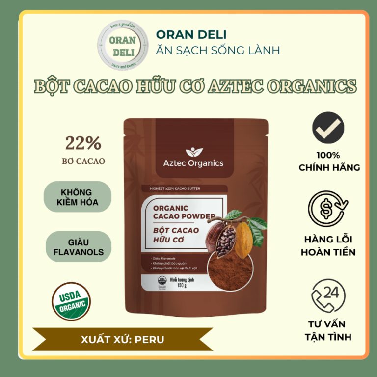 Bột Cacao Hữu Cơ: Lợi Ích Tuyệt Vời Cho Sức Khỏe Tim Mạch