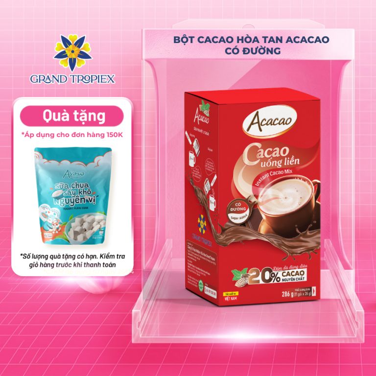 Thử Ngay Bột Cacao Uống Liền Có Đường Acacao – Những Ngày Thoải Mái!