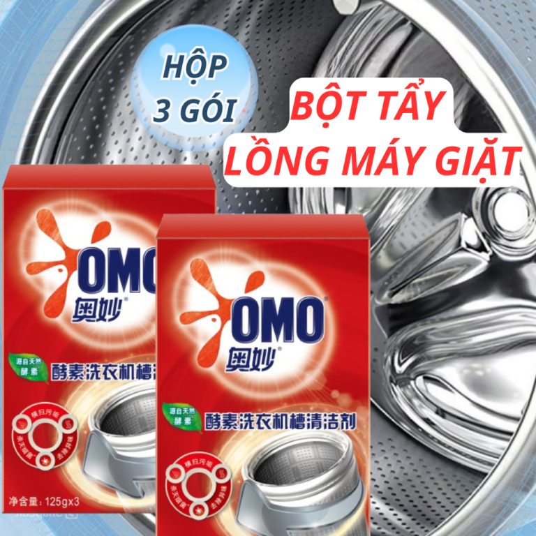 Bí Kíp Đánh Bay Nấm Mốc Trong Máy Giặt: Hộp 3 Gói Bột Tẩy Vệ Sinh Lồng Máy Giặt