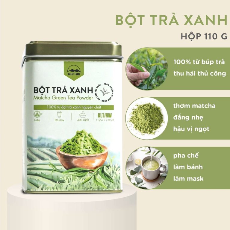 Thử Matcha Trà Xanh Dalat Farm 30 Ngày – Da Mình Thay Đổi Thế Nào?