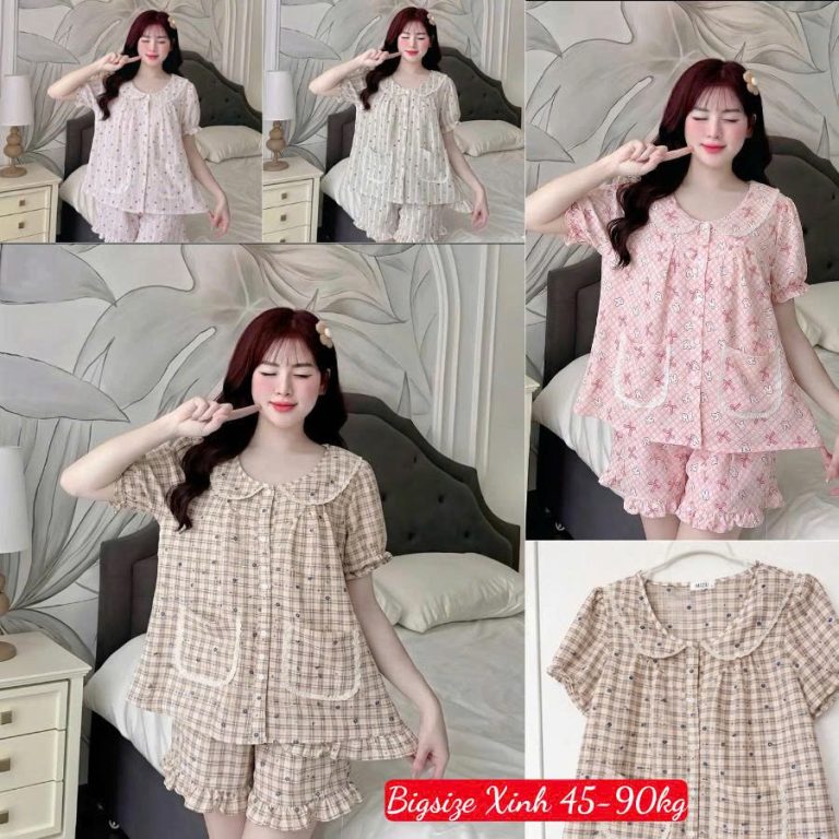 Hướng Dẫn Chọn Đồ Bộ Mặc Nhà Đùi Cổ Sen Chất Cotton Hàn Cao Cấp Dành Cho Phụ Nữ
