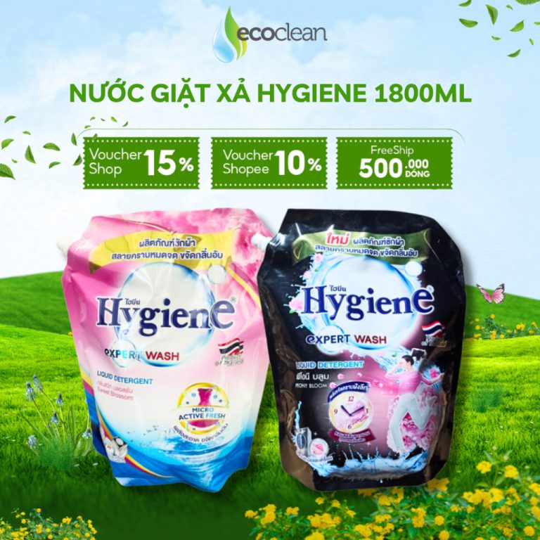 Hướng Dẫn Chọn Nước Giặt Thích Hợp: Combo 2 Túi Nước Giặt Hygiene Nhập Khẩu Thái Lan
