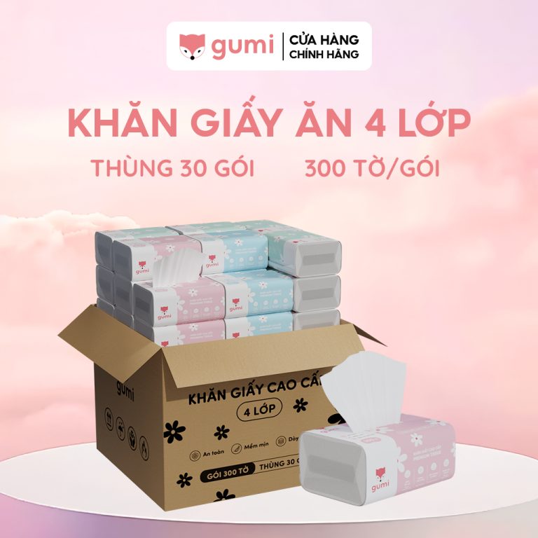 Hướng Dẫn Lựa Chọn Giấy Ăn Cao Cấp: Khăn Giấy Gumi 3 Lớp/4 Lớp Cho Phòng Khách