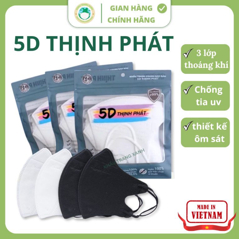 Khẩu Trang 5D Thịnh Phát: Trải Nghiệm Thực Tế Sau 30 Ngày Sử Dụng