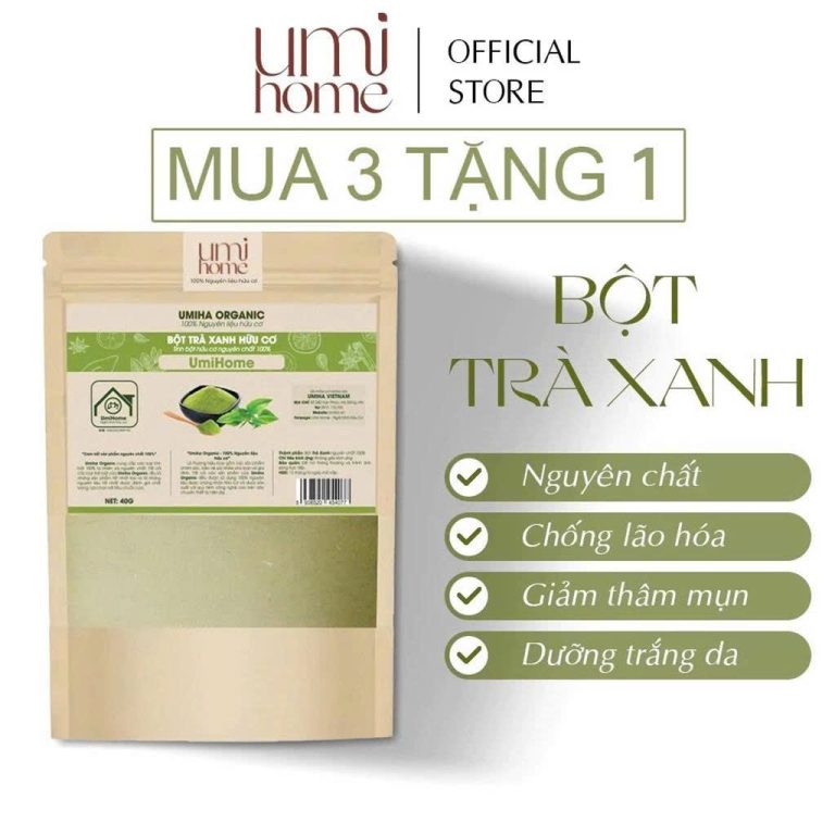 Bột Trà Xanh Hữu Cơ UMIHOME: Liệu Có Đúng Là “Thần Dược” Cho Da?