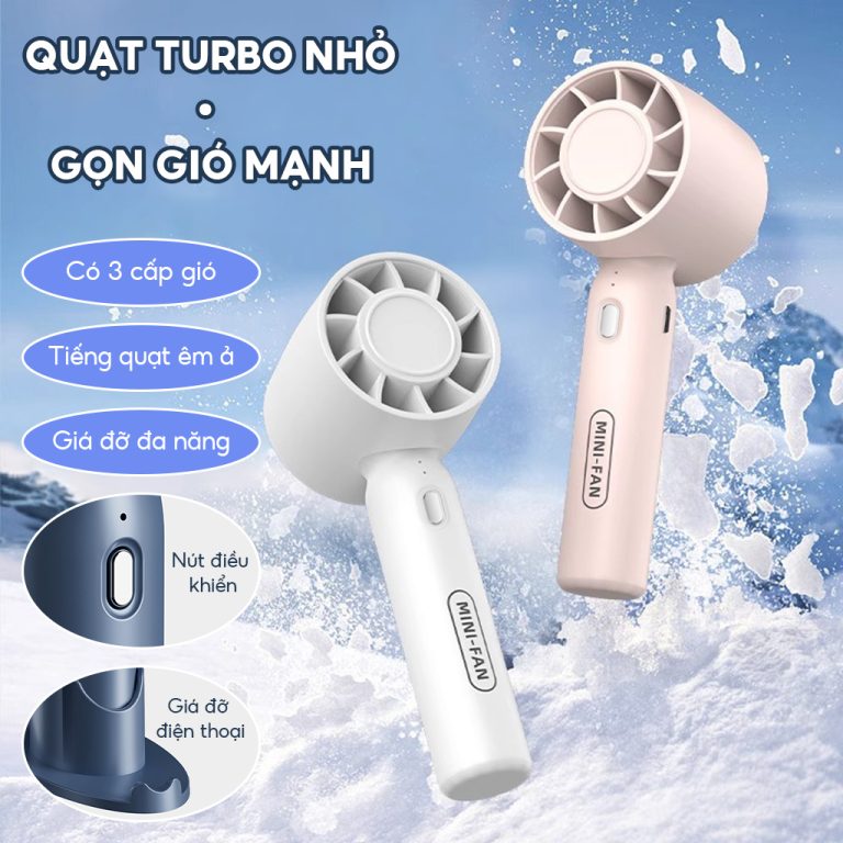 Quạt Cầm Tay Mini T10 Siêu Mát: Cứu Cánh Giữa Ngày Hè Nắng Nóng