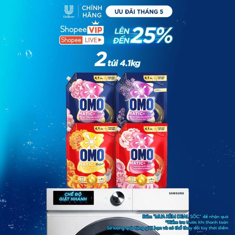 Đánh Giá Chi Tiết: Combo 2 Nước Giặt OMO Matic Hương Nước Hoa Comfort 4.1KG