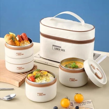 H�p Cơm Giữ Nhi�t 3�4 Tầng Kèm Túi � H�p Cơm V�n Phòng Qu... (2)
