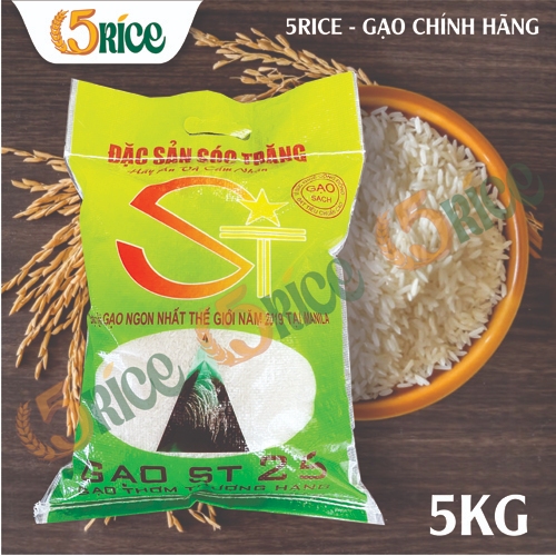 Gạo  Xanh Túi 5kg � Gạo thơm dẻo (2)