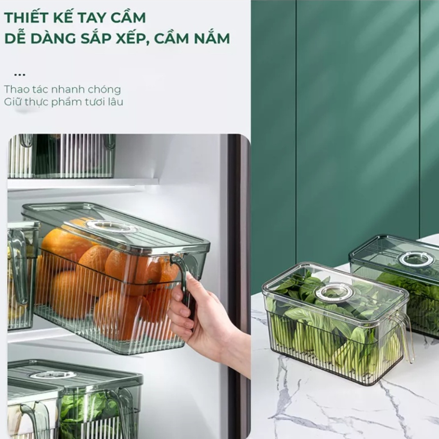 H�p �ựng rau củ tủ lạnh có quai trong su�t (U8) bảo quản ... (2)
