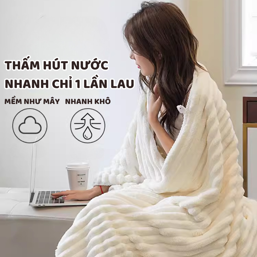 [H�NG LO� I 1] Kh�n Tắm Siêu Thấm Hút D� i 1M4 Sợi Microf... (2)