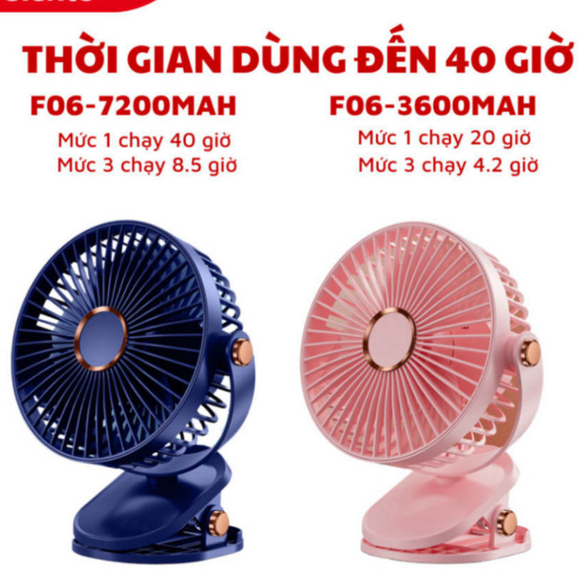 ( Loại 1)  Quạt tích �i�n kẹp b� n mini �� b� n 5 mức �� ... (2)