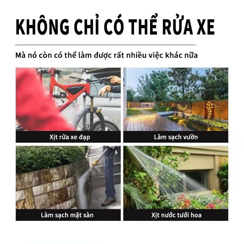 Máy rửa xe Cầm Tay  2 Pin 10 Cell 199V (2)