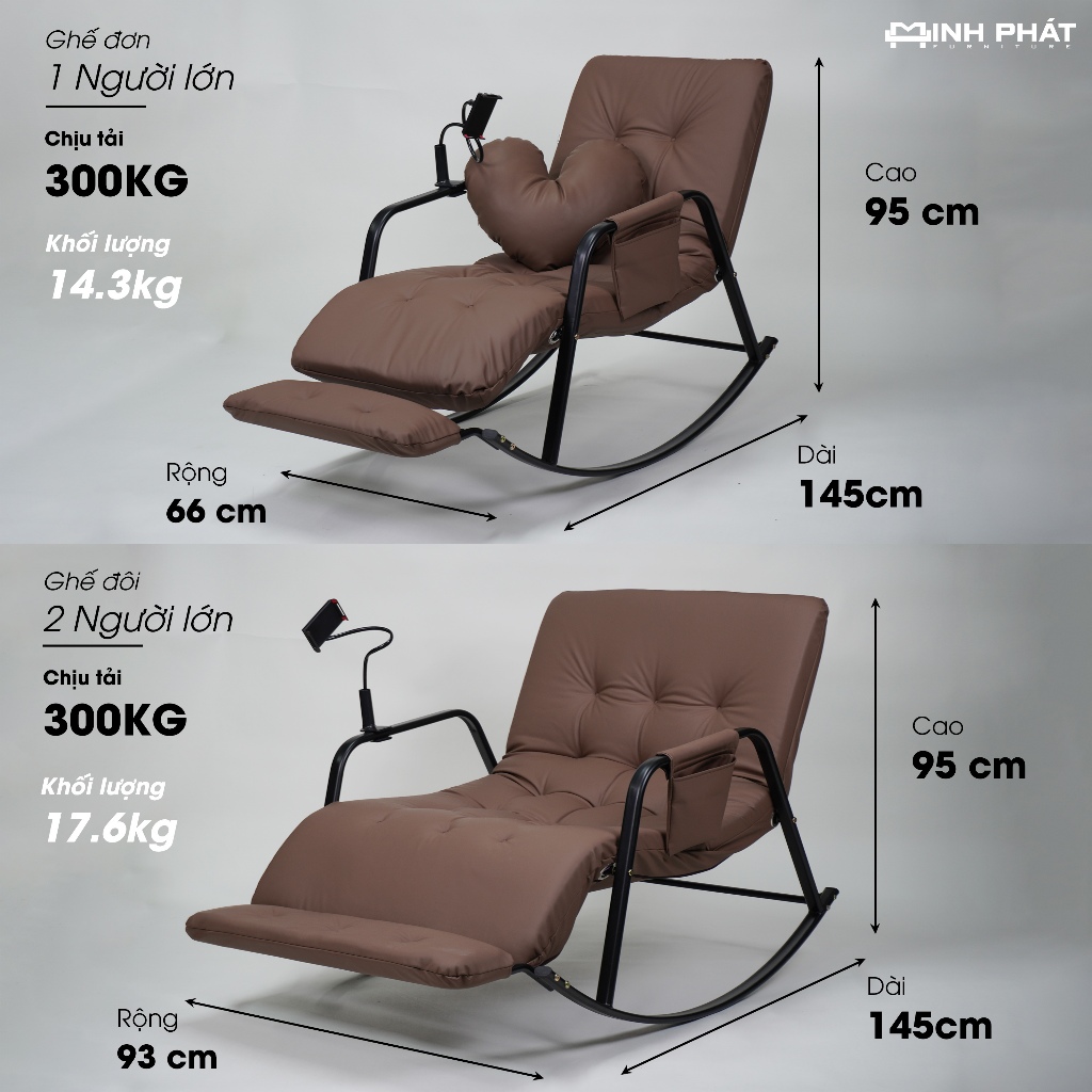 Ghế Bập Bênh Minh Phát 5 nấc �i�u ch�nh (2)