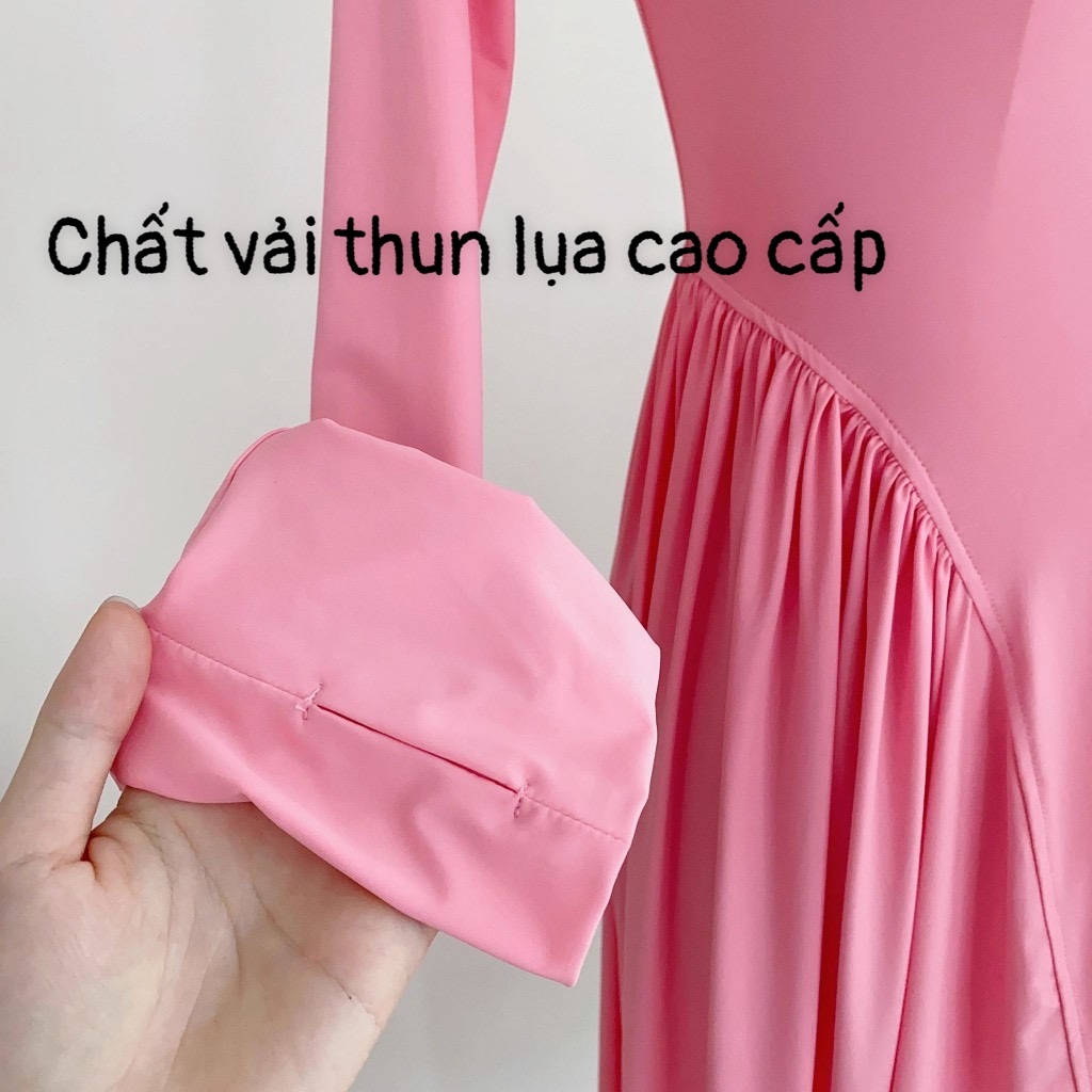 Áo Khoác Chống Nắng Toàn Thân Nữ Dáng Váy Vải Thun Lạnh (2)