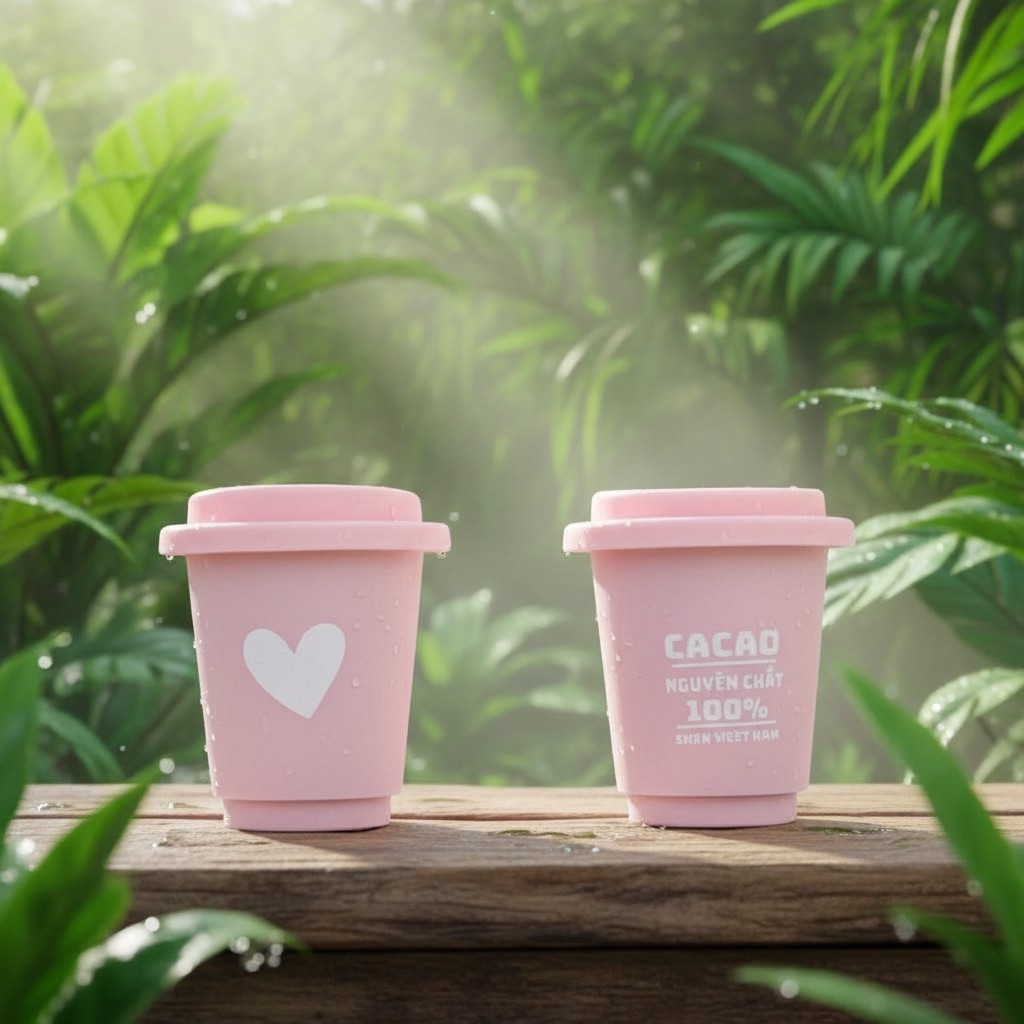 Hộp 8 viên Cacao Socola Viên Nén Nguyên Chất AODAI COFFEE (2)