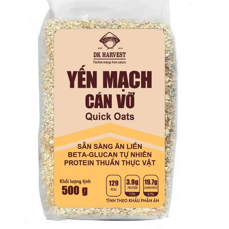 Yến mạch Cán Vỡ (Cán Nát) DK Harvest Nhập Khẩu Úc (2)