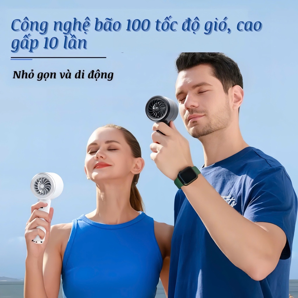 Quạt cầm tay 100 cấp độ gió (2)