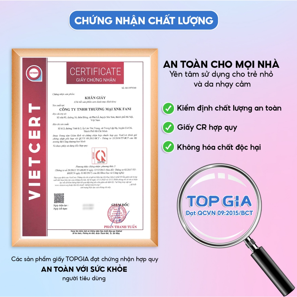 Thùng kh�n ư�t Topgia 80 t� không c�n không parabens cao ... (2)