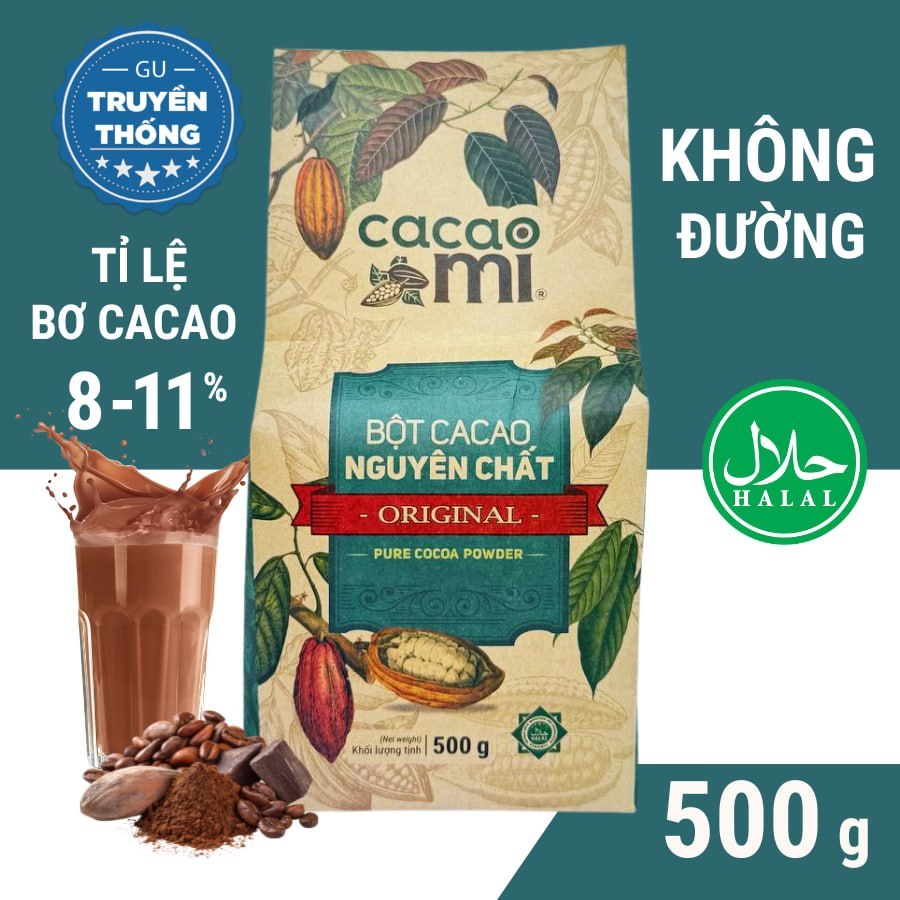 Bột cacao nguyên chất 100% không đường gu truyền thống Ca... (2)
