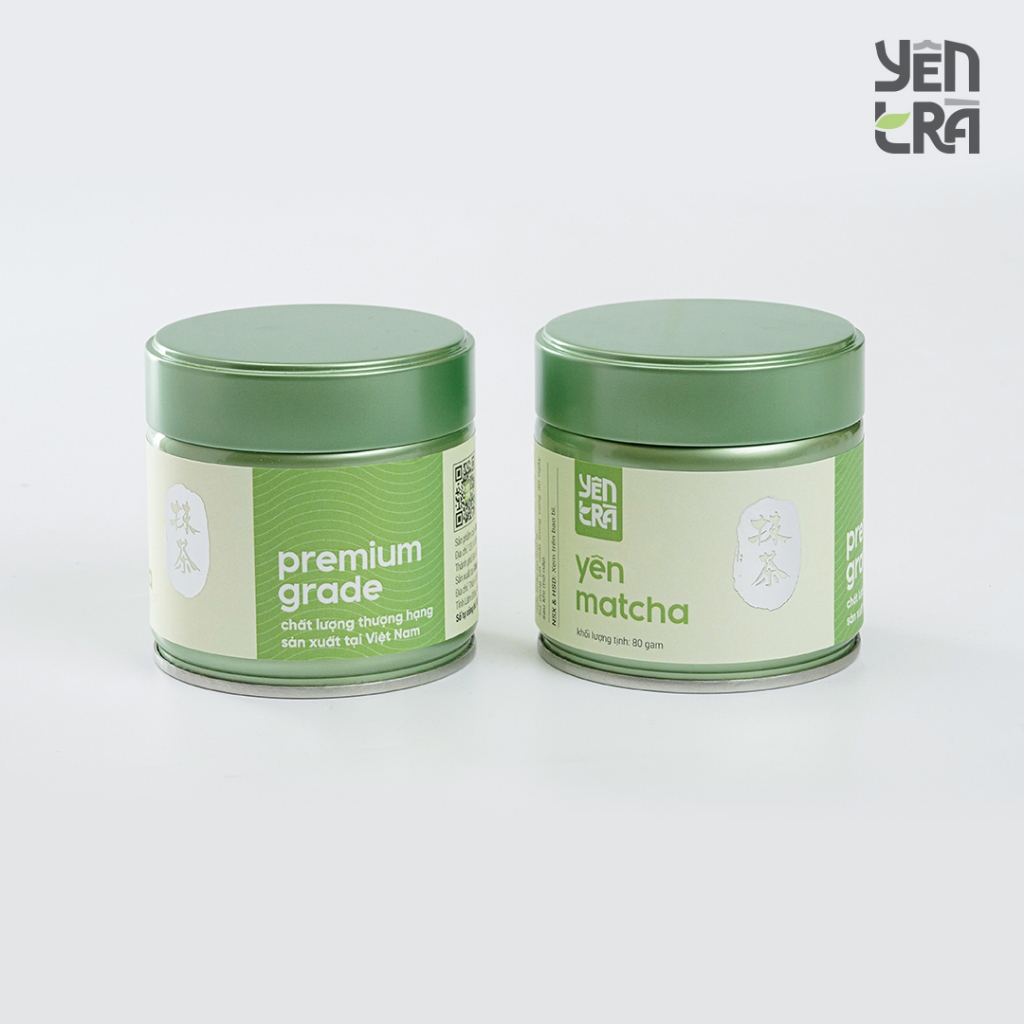 Bột matcha trà xanh Premium Grade hộp thiếc cao cấp 80g |... (2)