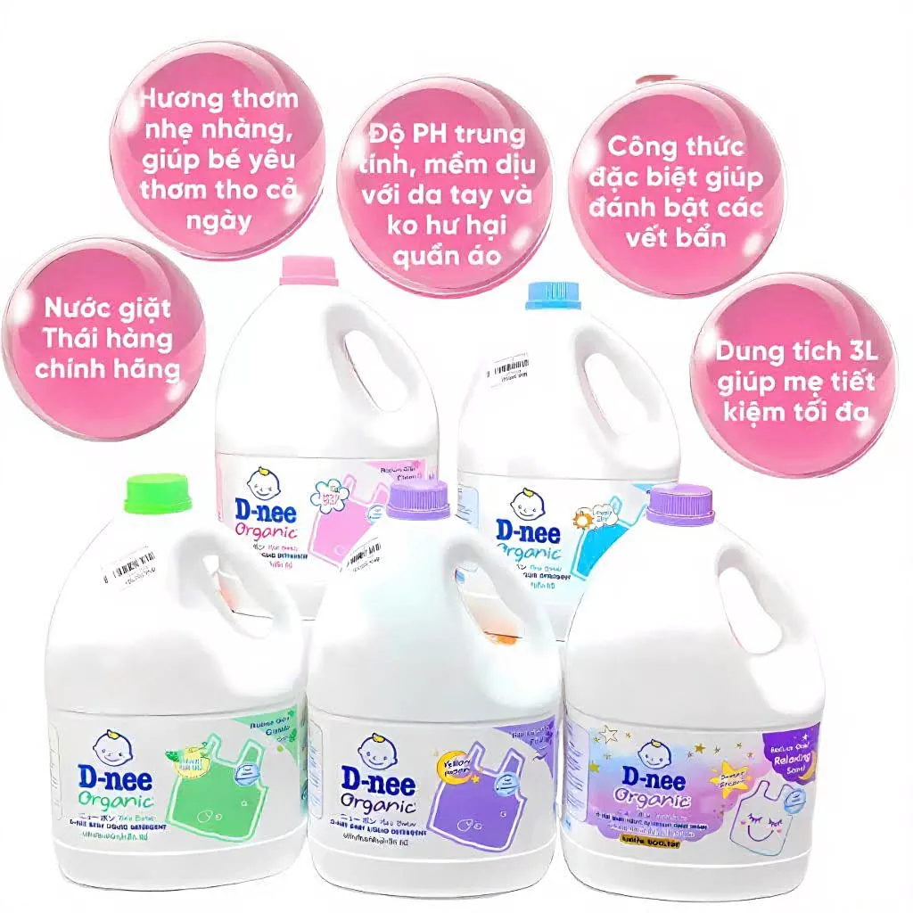 [MUA 1 TẶNG 1] Nước Giặt Dnee Chính Hãng Dung Tích Can (2)
