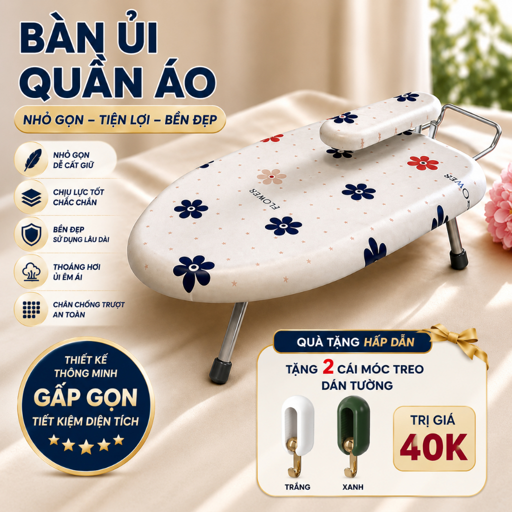 Bàn Ủi Quần Áo Gấp Gọn Chống Bỏng (2)