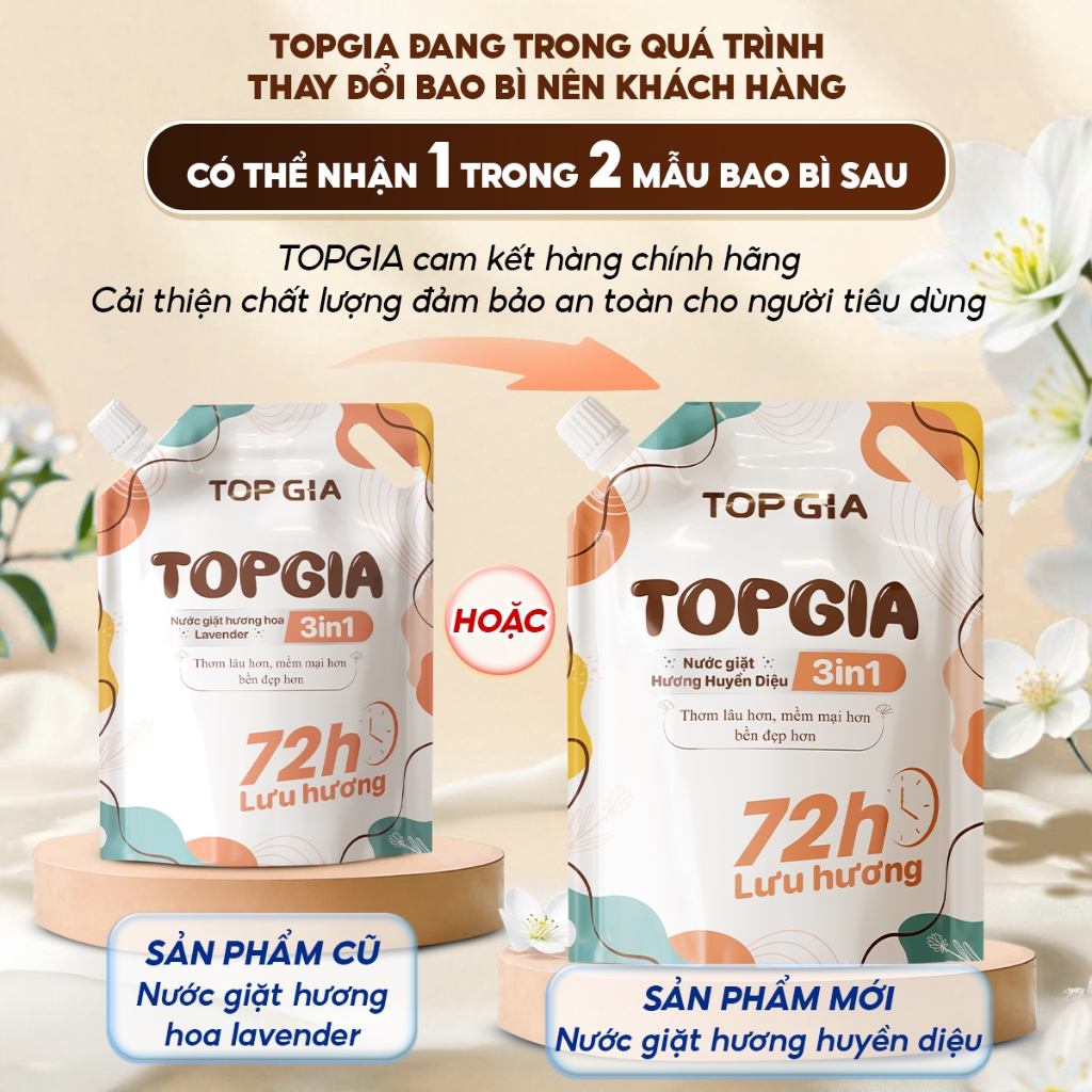 [COMBO MIX] Nước Giặt Xả TopGia Hương Huyền Diệu Hoa Nắng... (2)
