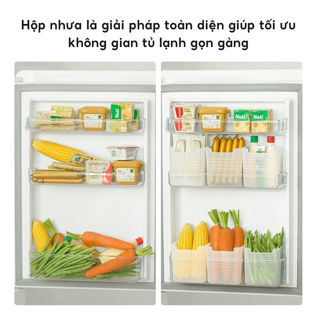 COMBO 10 Hộp Đựng Thực Phẩm Nhựa Cánh Tủ Lạnh JYoohome Hộ... (2)