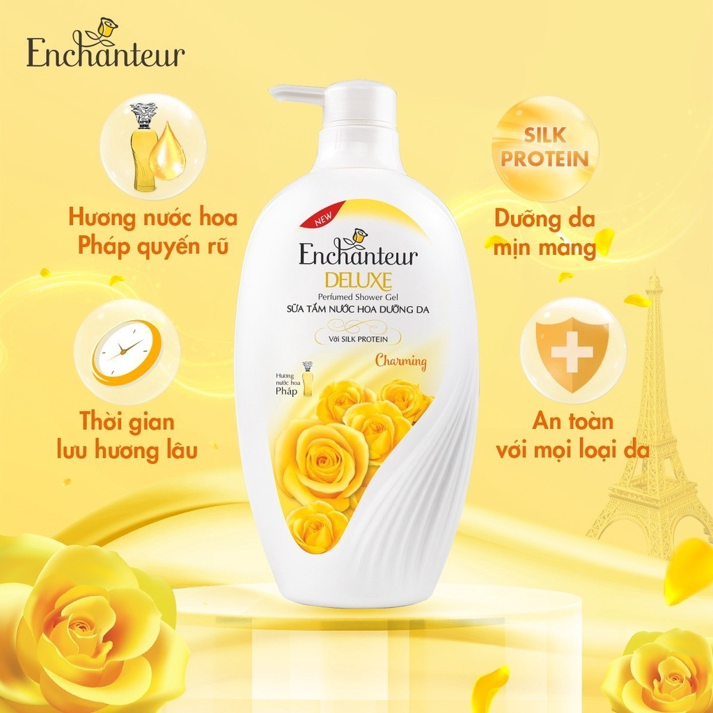 Combo 2 Sữa tắm nước hoa dưỡng da Enchanteur Charming (45... (2)